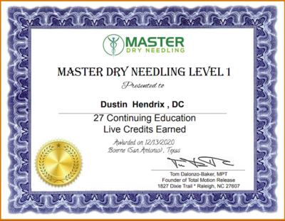 Dry Needling Certification