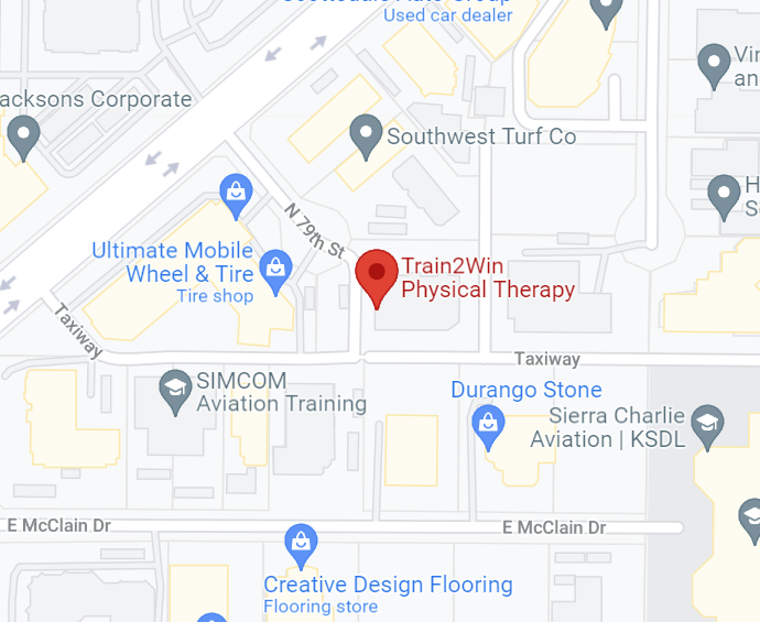 Map to Train2Win Physical Therapy  in Scottsdale , AZ