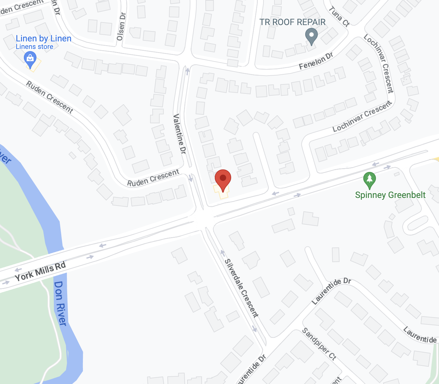 Map to Shattering Silence Psychology in North York, Ontario