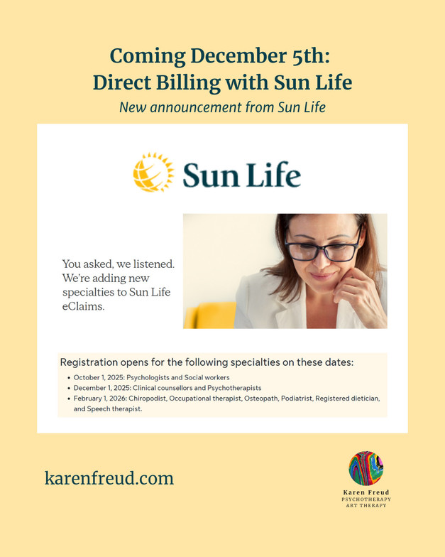 Coming Dec. 5: Direct billing for psychotherapy with Sun Life insurance
