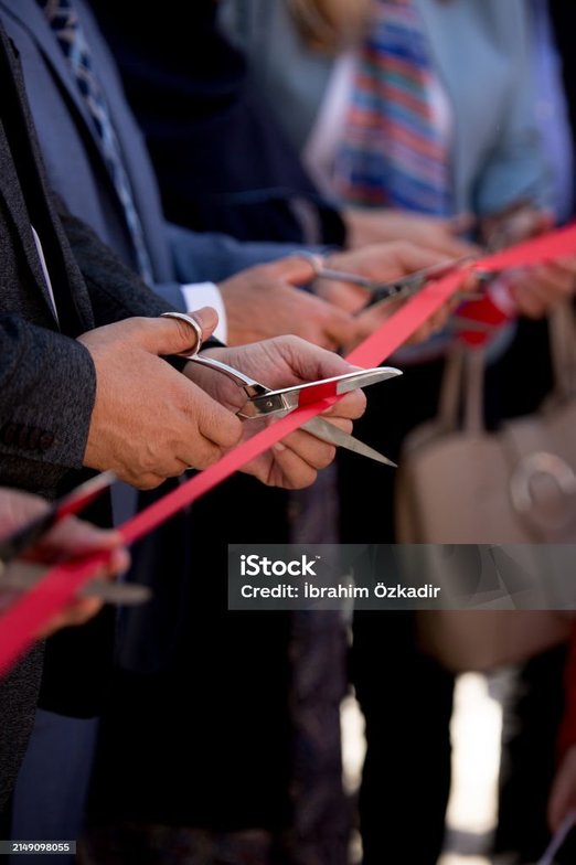 Ribbon being cut