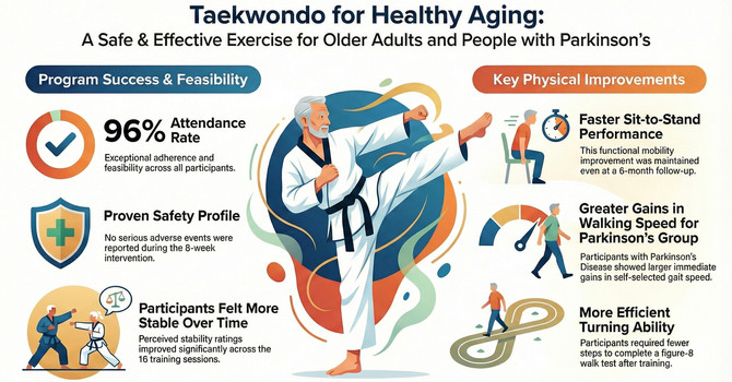 The Unexpected Workout: 5 Surprising Ways Taekwondo Benefits Older Adults and People with Parkinson's image