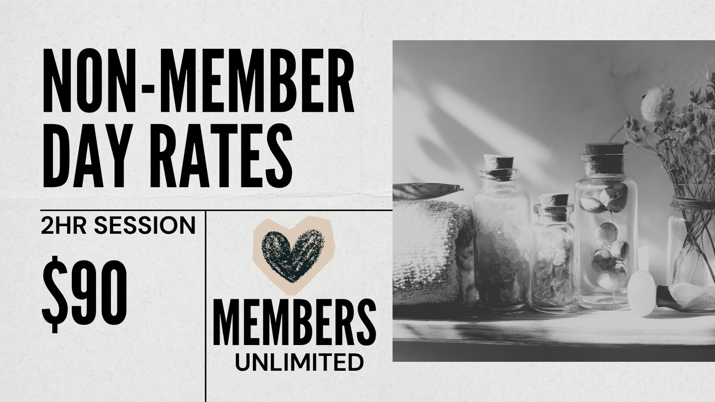 Experience our weekly 2hr sessions for our Day Rate of $90.