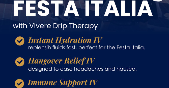 Festa Italia Fun Without the Hangover: How IV Vitamin Therapy Saves the Day image