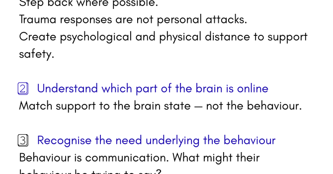 Three things I often share