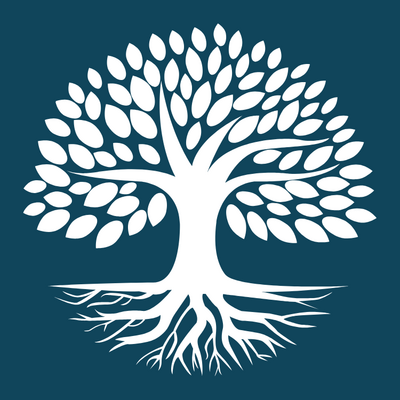 Sketch of tree with roots