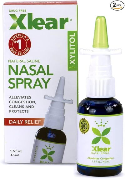 Link to: https://www.amazon.com/XLEAR-Natural-Saline-Xylitol-Moisturizing/dp/B00GP1DDES/ref=sr_1_1?adgrpid=1330409641920896&dib=eyJ2IjoiMSJ9.FOLqBKf6X6UBnjjKrM9sp1HYgYGYW97Mn6OqIasZoBuiws-SqZPo6v-suqaEIilKWYE9QT5Z-4UvO3MO6um3YIcg50lffDiwyzj57mRYiCm_BDwerBItMUES6MnG6f2tYjVlmdAnkpfArnU-yiYVG8QGbafn6Jl8QC4NV6jBdjAmnGgpDfOKbfnIY398Ig0_5Tf0zU_6gKWzm9ClYv-Y4f65FwvOJ5Upb3o-dqLneAwswWcb-pgM3w4-wsQHPrd4QkhMno1Ixw_nHAtvpYFQknedGlwIzTMickbr5rUrm0yKHKR49-bL0JPII9lpoCg9zlJBAdbh_goIYK2phcXq0hCGFasM0C1TqirQj3Bc9iCxbXyywlzQHLFikyXMspnrdCtEGo82jAShZJT_mkhuMSLmuGFRfvpOWAkMSTG_KpeSpHrpO2ZCq1I0lgxoxcNn.oHBXMsHh74RbDCmWf-2zFZD_cwo1M3ANae3lfCmLR4Y&dib_tag=se&hvadid=83150841249603&hvbmt=be&hvdev=c&hvlocphy=108689&hvnetw=o&hvqmt=e&hvtargid=kwd-83150962734890%3Aloc-190&hydadcr=21633_13322019&keywords=xlear%2Bnasal%2Bspray&mcid=4fe50e174b0b3a11a828e3a3c8e6fc04&qid=1742262723&sr=8-1&th=1