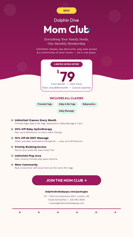 London Ontario's All-in-One Wellness Membership for Moms & Babies