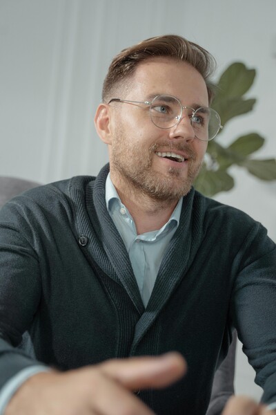 Content male in counseling