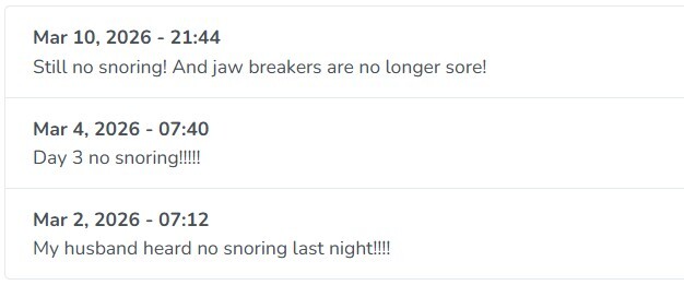 Not snoring