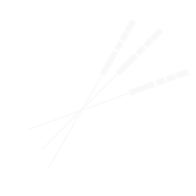 White stylised acupuncture needle lines on a transparent background
