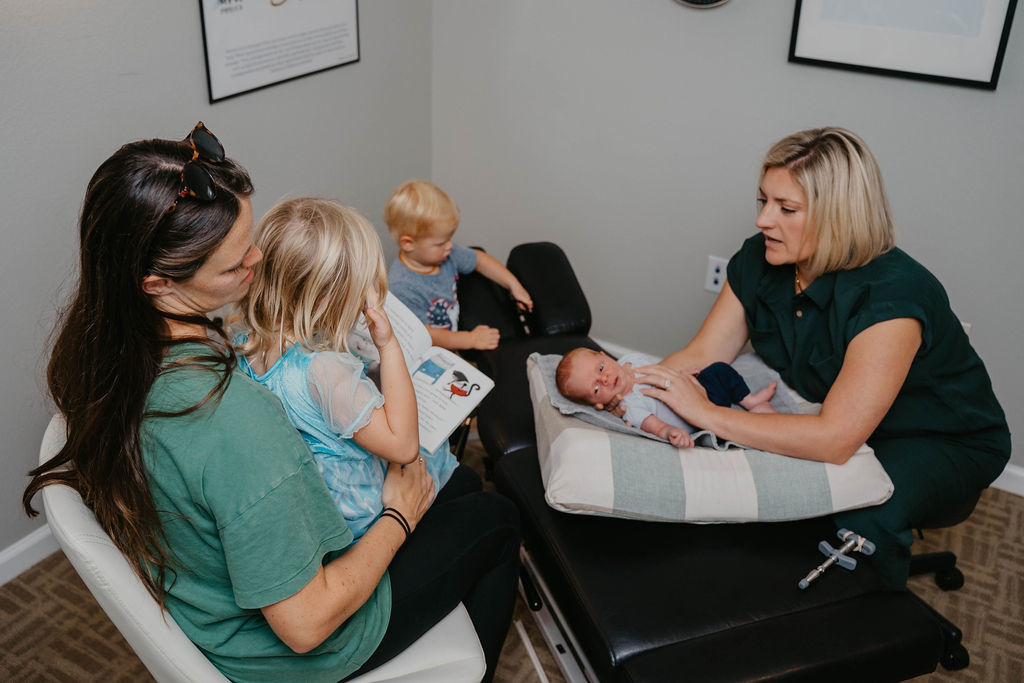Family receiving chiropractic care at City Point Chiropractic