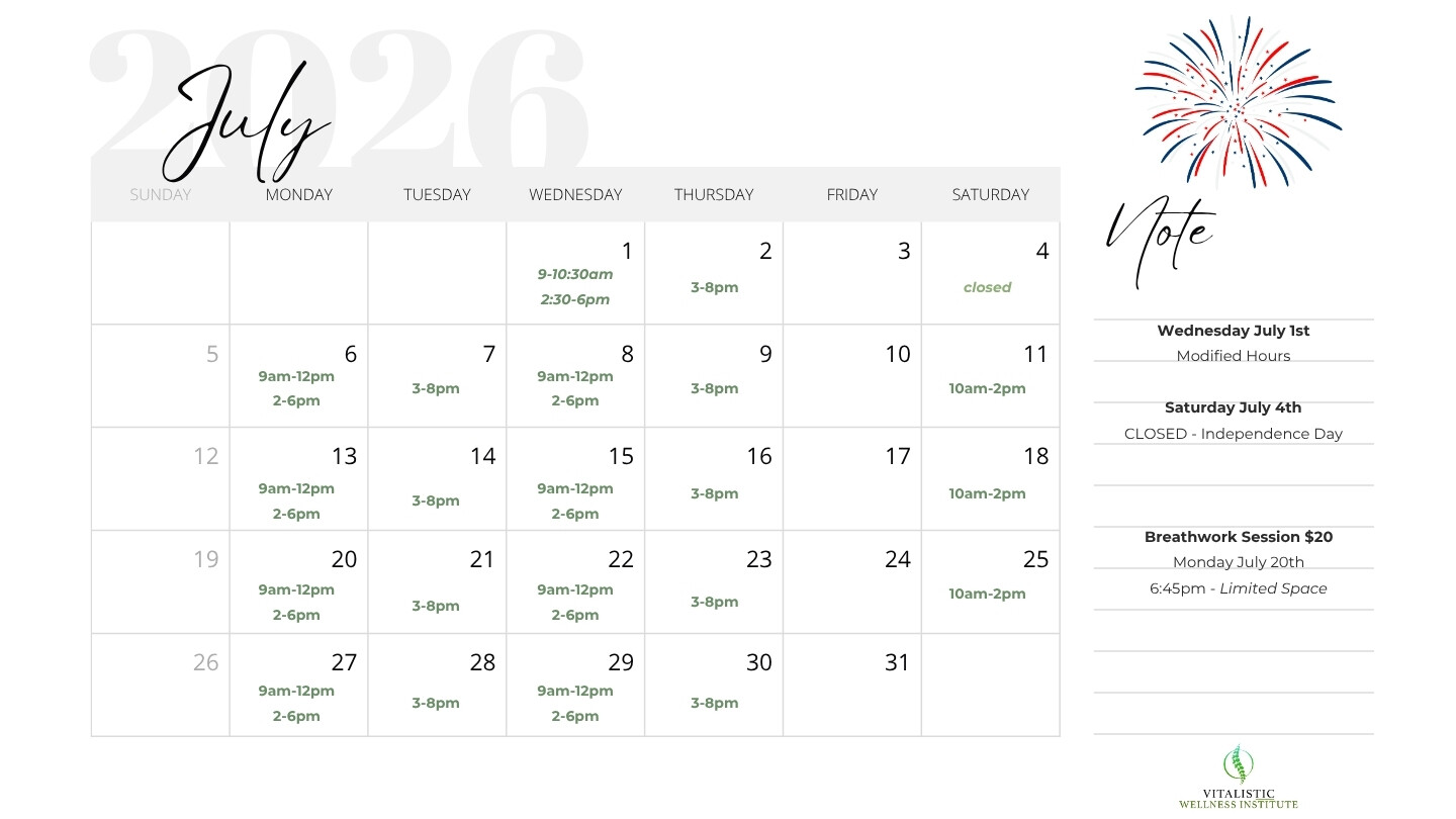 July 2026 Calendar