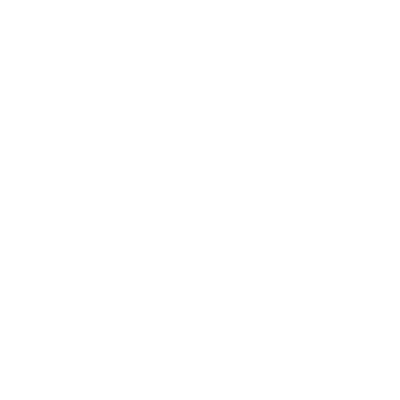 White mortar and pestle icon on a transparent background