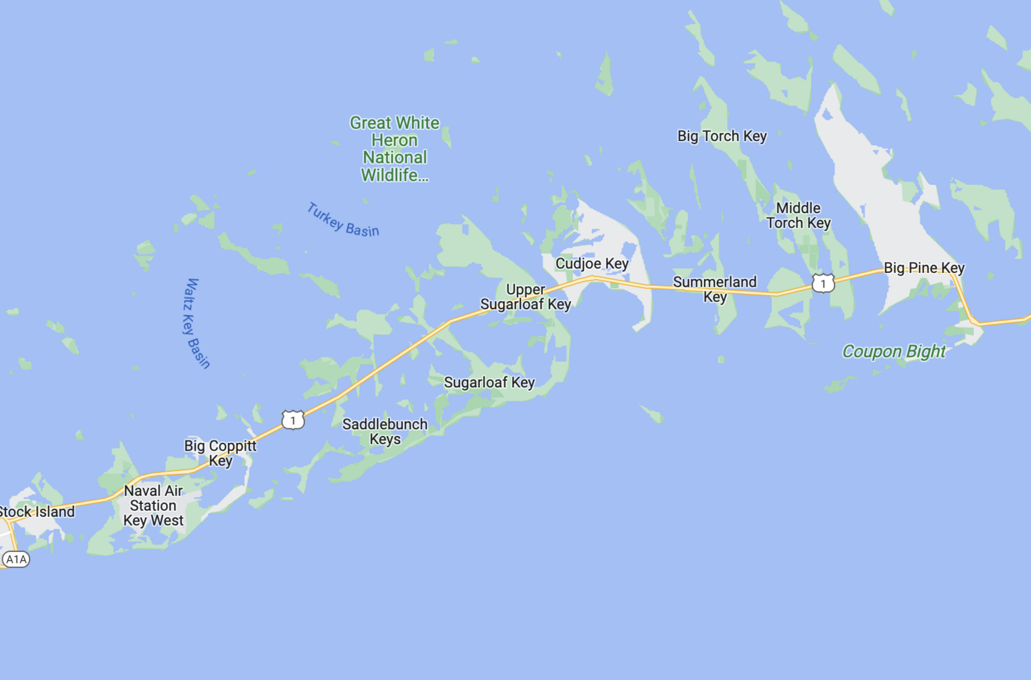 Map to Southernmost Sports Chiropractic in Summerland Key, FL