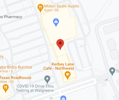 Map to Beast Chiropractic in Austin, Texas