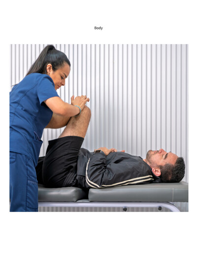 Physical therapist performing knee rehabilitation during an orthopedic physical therapy session for joint pain, injury recovery, and improved mobility.