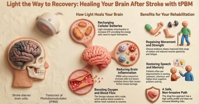 Light as Medicine: The Surprising Science of How Near-Infrared (NIR) Light is “Recharging” Stroke Recovery image
