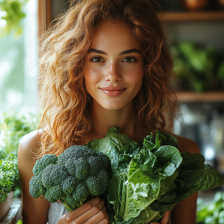 experience the benefits of B vitamins for your skin and health, eat foods like broccoli, kale and asparagus