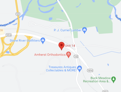 Map to Synergy Acupuncture & Optimal Wellness in Amherst, NH
