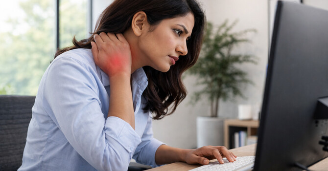 Why Your Neck Hurts When You Stand Up After Sitting Too Long image
