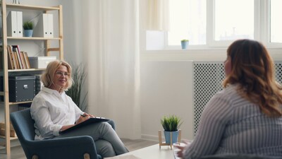 Two women in an appointment