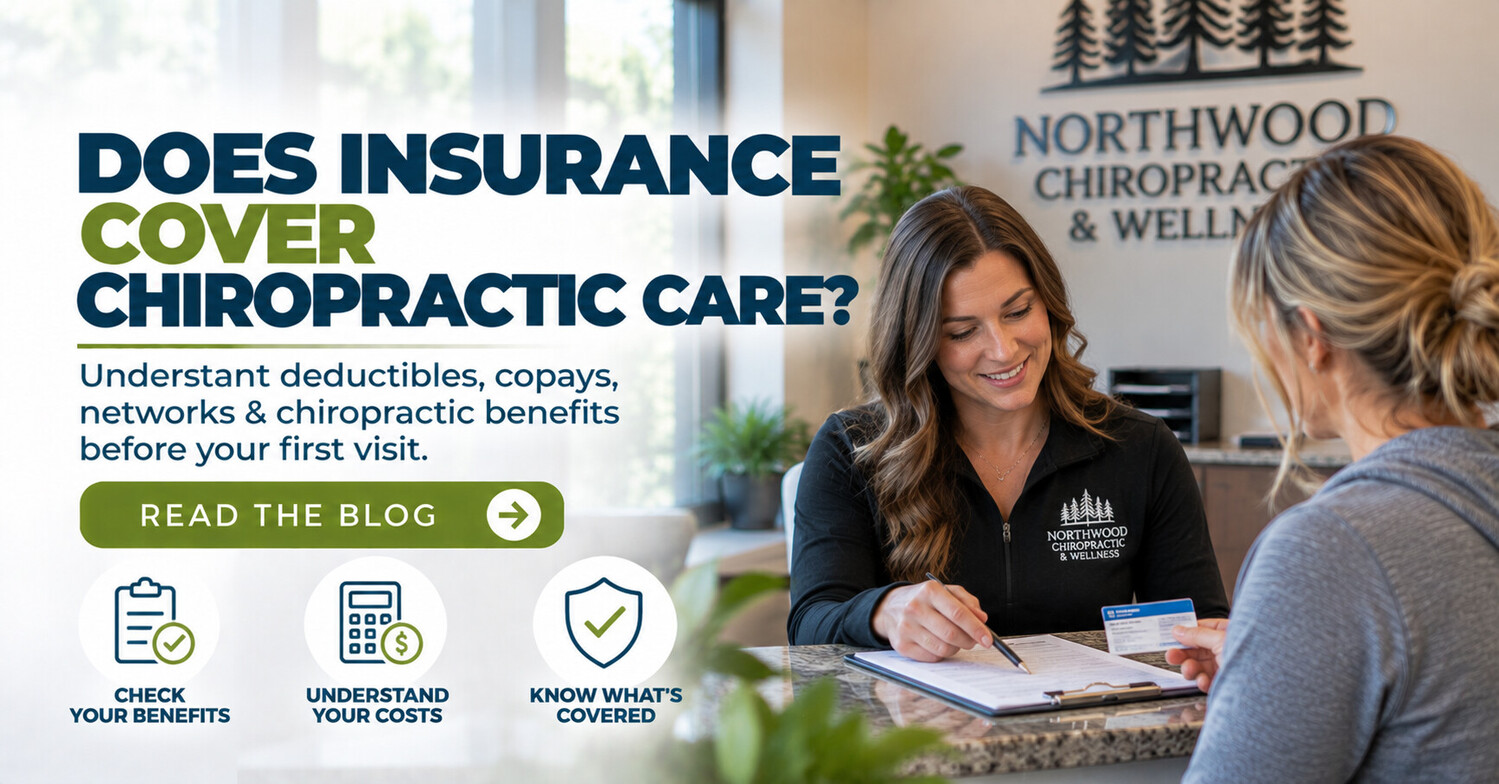 Patient reviewing health insurance benefits and chiropractic coverage at a chiropractic office