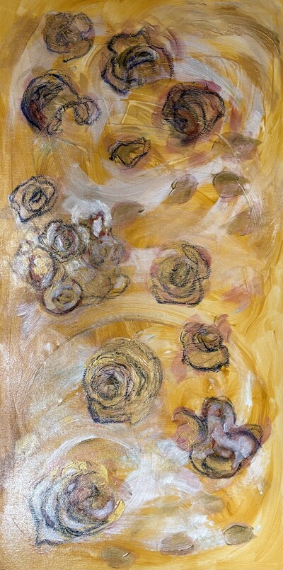 My Heart Beats Like a Hammer • 40 x 20 • Acrylic