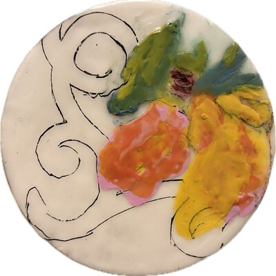 Rest • 6 x 6 • Encaustic