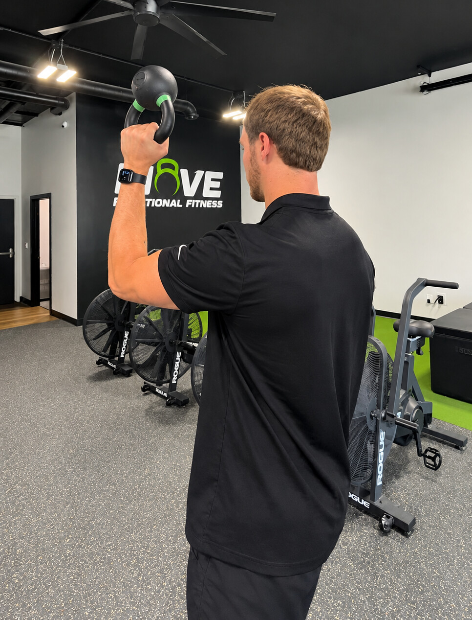 Overhead Kettlebell Press at Move Fitness